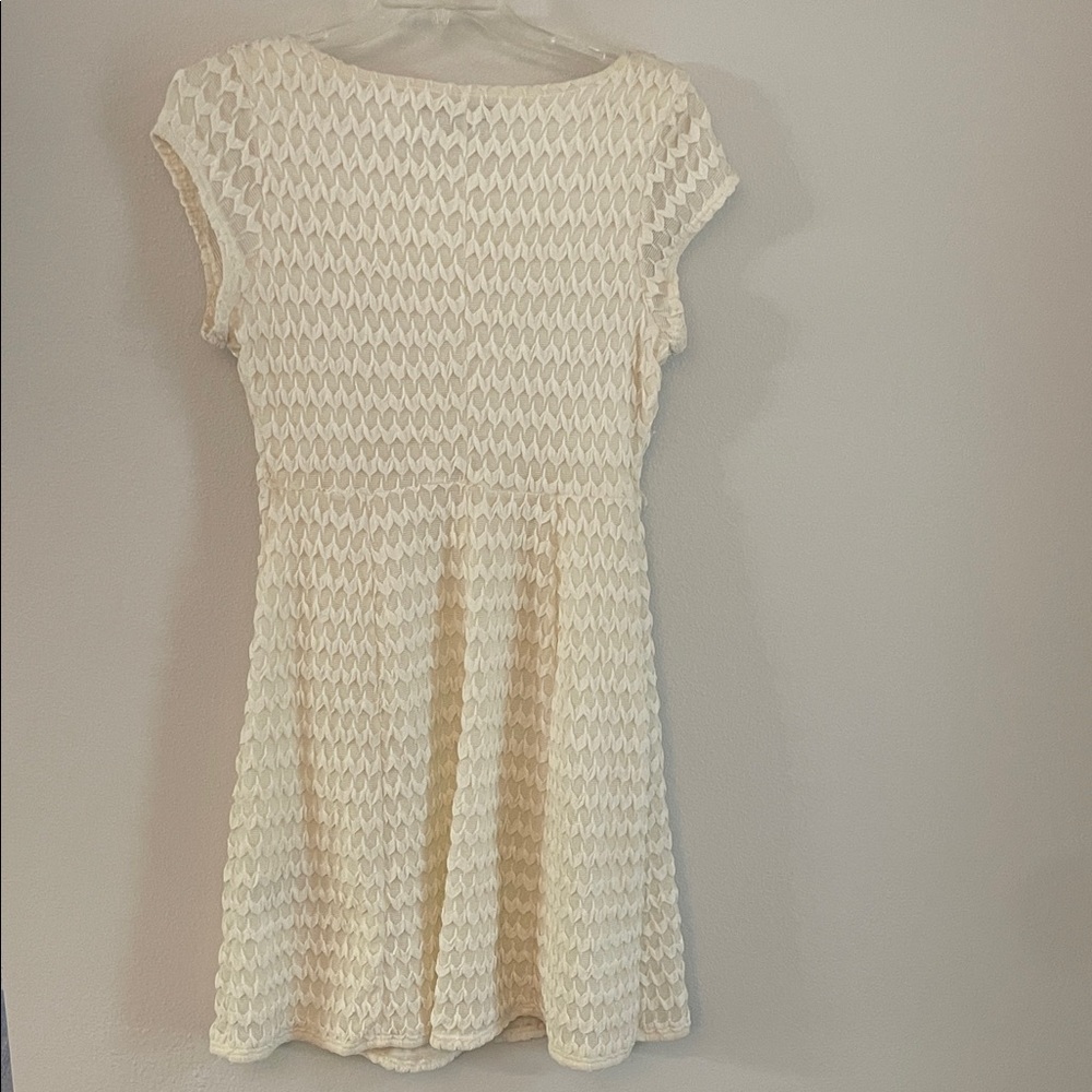 Sharagano Cream Textured Dress - Picture 3 of 3